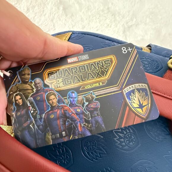 Loungefly Marvel Guardians of the Galaxy Vol 3 Ravager Badge Mini Backpack NWT